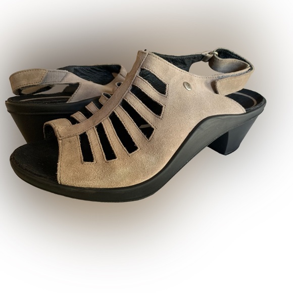 ROMOKA Mokassetta 287 Woman’s Platform Dress Sandal Taupe Size 39 EURO 8-8.5 US - Picture 11 of 13